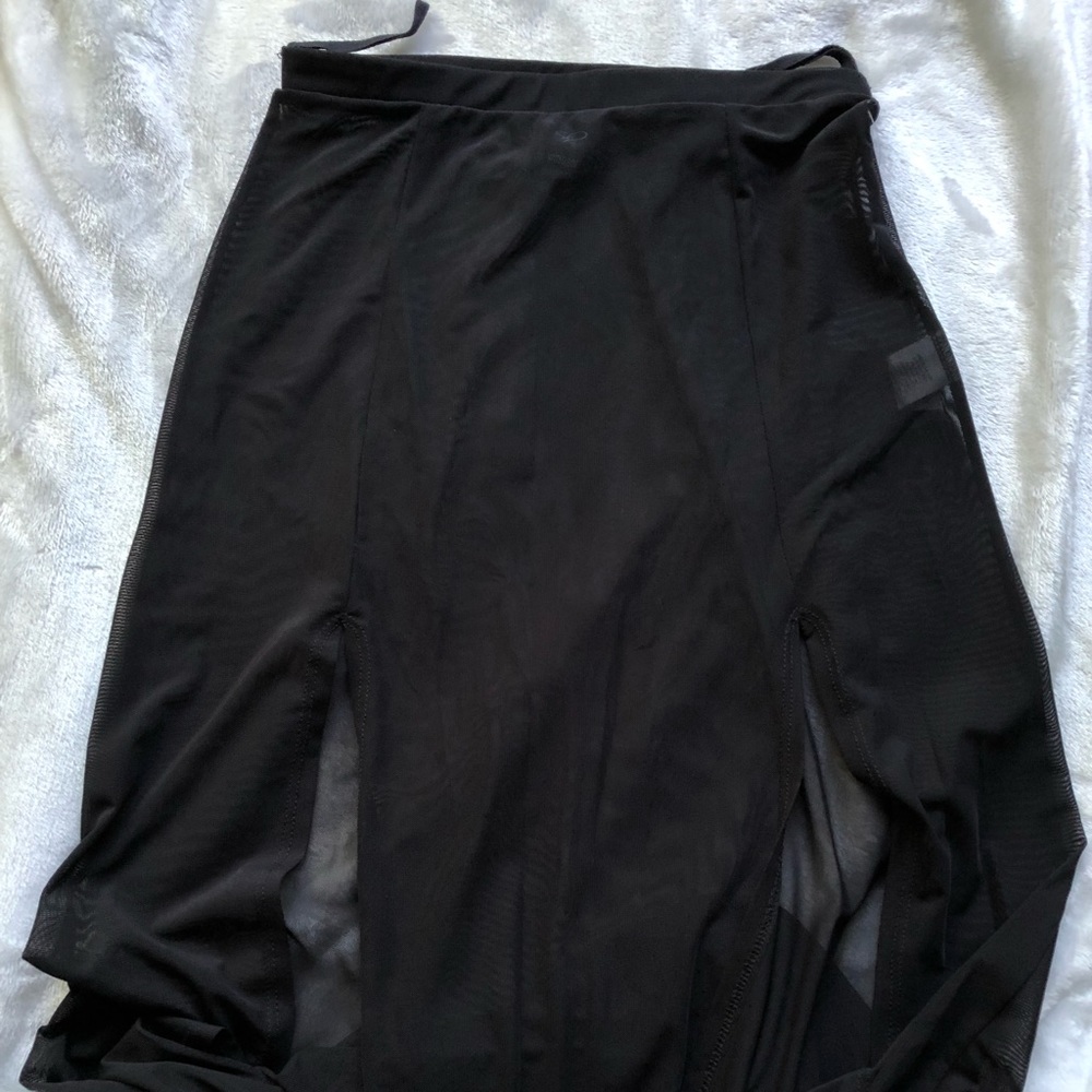 Mesh long skirt